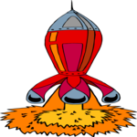 Rocket - Cartoon 24 Clip Art