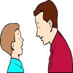 Father & Son 01 Clip Art