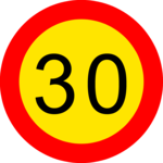 Speed 030 km 2 Clip Art