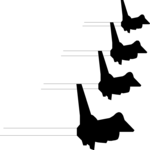 Planes Silhouette 1 Clip Art