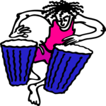 Drummer 02 Clip Art