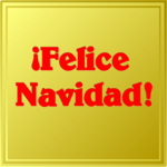 Merry Christmas - Spanish 2 Clip Art