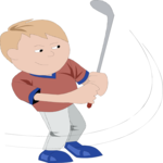 Golfer 077 Clip Art