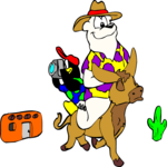 Bear & Penguin New Mexico Clip Art