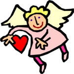 Angel & Heart 16 Clip Art