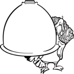 Turkey & Covered Dish Clip Art