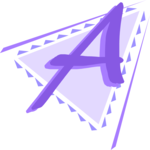 Triangular A Clip Art