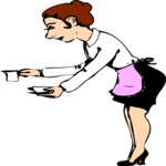 Waitress 06 Clip Art