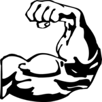 Body Building - Bicep 1 Clip Art