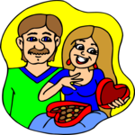 Couple in Love 11 Clip Art