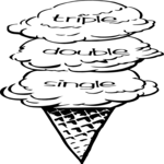 Ice Cream Cone - Triple