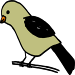 Bird Perched 17 Clip Art