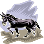 Donkey 05 Clip Art