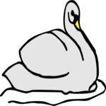 Swan 09 Clip Art