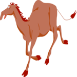 Camel Running Clip Art