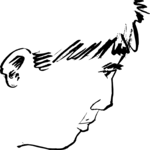 Profile - Male 12 Clip Art