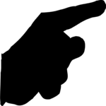 Finger Pointing 005 Clip Art