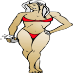 Bikini Woman 05 Clip Art