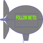 Blimp - Follow Me Clip Art