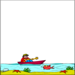 Guitarist in Boat Frame