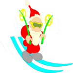 Santa Skiing 1