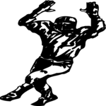 Football - Player 14 Clip Art