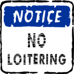 No Loitering 2 Clip Art