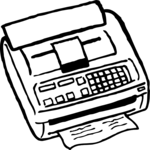 Fax Machine 2 (2) Clip Art