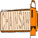 Chainsaw - Title 2 Clip Art