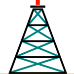 Oil Rig Tower 3 Clip Art