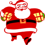 Santa & Gifts 2 Clip Art