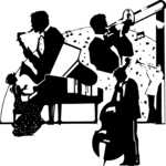 Big Band Collage Clip Art