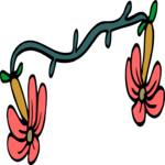 Flower Border 028 Clip Art