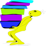 Yellow Dude with Books