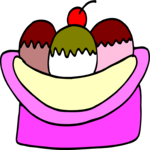 Banana Split Clip Art