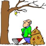 Raking Leaves Clip Art