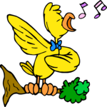 Bird Singing 3 Clip Art