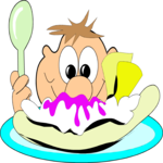 Eating Ice Cream 2 Clip Art