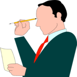 Man Thinking 1 Clip Art