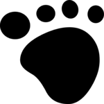 Pawprint 17 Clip Art