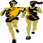 Runners 03 Clip Art