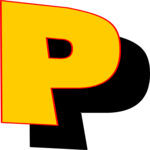 Loony Condensed P 1 Clip Art