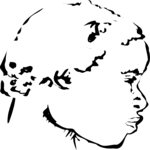 Profile - Female 16 Clip Art