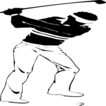 Golfer 01 Clip Art