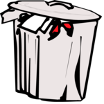 Trash Can 07 Clip Art