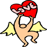 Angel & Heart 26 Clip Art