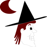 Witch Profile 1 Clip Art