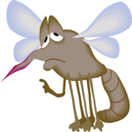 Mosquito - Sad Clip Art