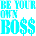 Be Your Own Boss Clip Art