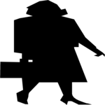 Woman with Briefcase 2 Clip Art